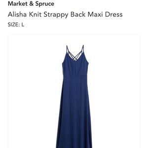 Market & Spruce BRAND NEW with Tags
Alisha Knit Strappy Back Maxi Dress